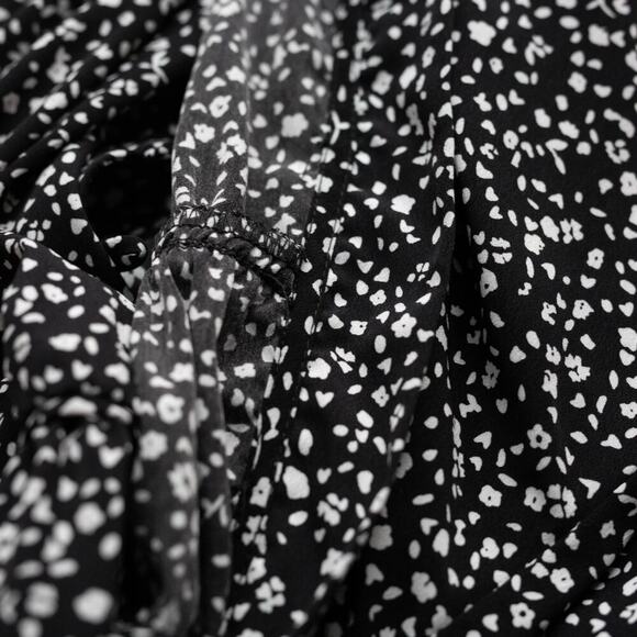 Sweet Baby Jamie Black Ditsy Midi Dress - Size XL - Picture 6 of 7